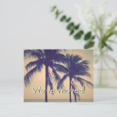 Palmboom foto bewegende briefkaarten voor nieuw hu (Staand voorkant)