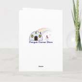 Palmboom gedecorbeerd voor Kerstmis Feestdagen Kaart (Achterkant)