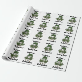 Palmboom Gevoel Groene Tropische Verjaardag Cadeaupapier