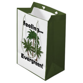 Palmboom Gevoel Groene Tropische Verjaardag Medium Cadeauzakje