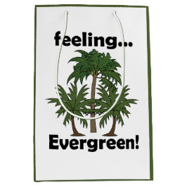 Palmboom Gevoel Groene Tropische Verjaardag Medium Cadeauzakje