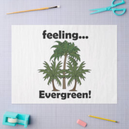 Palmboom Gevoel Groene Tropische Verjaardag Tissuepapier