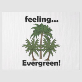 Palmboom Gevoel Groene Tropische Verjaardag Tissuepapier