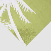 Palmboom, groen- en witteweefselpapier tissuepapier (Detail)