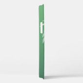 Palmboom groen wit tropisch elegant monogram Case-Mate iPhone case (Achterkant / Rechts)