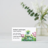 Palmboom, groene rode bladeren, natuur visitekaartje (Staand voorkant)