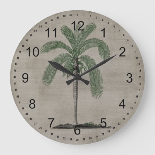  palmboom grote klok (Voorkant)