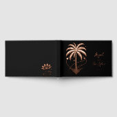 Palmboom Harten Bruiloft Gastenboek (Volledig)