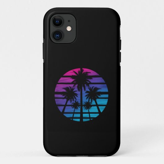 Palmboom Hawaiaans strand zomer vakantie Case-Mate iPhone Case (Achterkant)