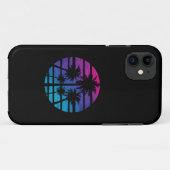 Palmboom Hawaiaans strand zomer vakantie Case-Mate iPhone Case (Achterkant (horizontaal))