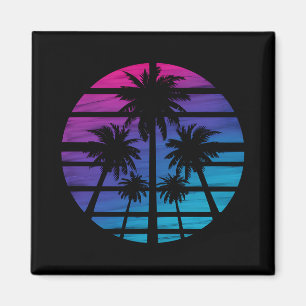 Palmboom Hawaiaans strand zomer vakantie Magneet