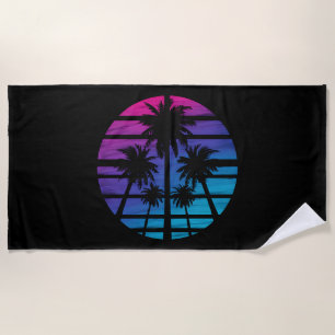 Palmboom Hawaiaans strand zomer vakantie Strandlaken