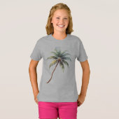 Palmboom Hawaiaanse Reis Honolulu  T-shirt (Voorkant volledig)