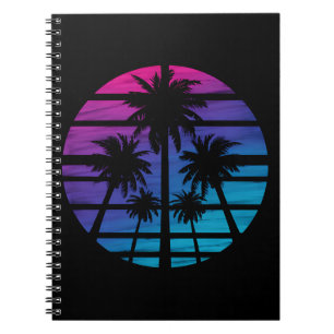 Palmboom Hawaïaanse Strand Zomer Vakantie Notitieboek