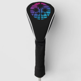 Palmboom Hawaiiaans strand zomer vakantie Golfheadcover