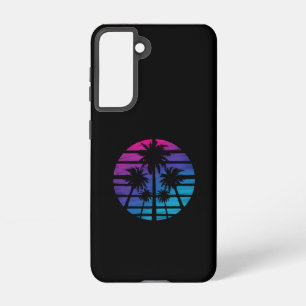 Palmboom Hawaiiaans strand zomer vakantie Samsung Galaxy Hoesje