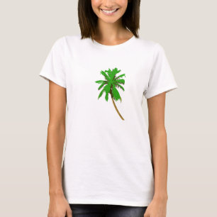 palmboom, hond t-shirt