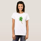 palmboom, hond t-shirt (Voorkant volledig)