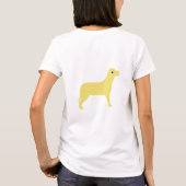 palmboom, hond t-shirt (Achterkant)