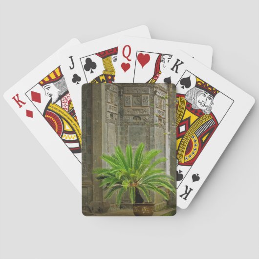 Palmboom | Hongcun, China Pokerkaarten (Achterkant)