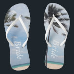 Palmboom I Trouw Flip Flops Bruid Strand Sandalen<br><div class="desc">Palmboom I Trouw Flip Flops Bruid Strand Sandalen met Gepersonaliseerde Bestemming</div>