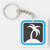 Palmboom Icoon Sleutelhanger (voorkant)