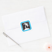 Palmboom Icoon Vierkante Sticker