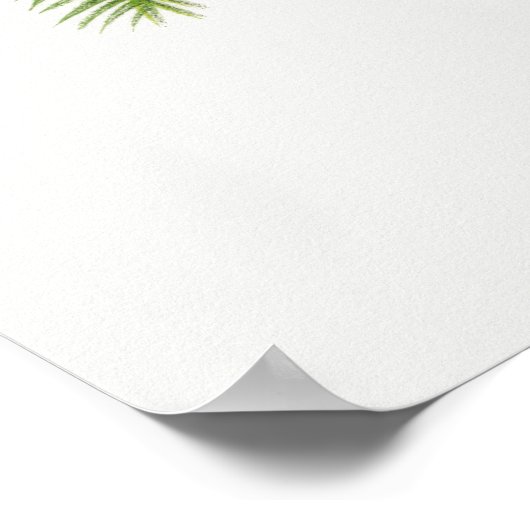  palmboom, illustratie poster (Hoek)