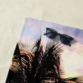 Palmboom in de Bay Beach Handdoek (In situ)