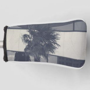 Palmboom in de stad golfheadcover