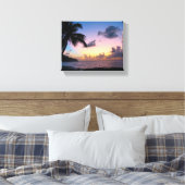 Palmboom in de zon canvas afdruk (Insitu (Slaapkamer))