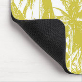 Palmboom in een geposteriseerd ontwerp muismat (Hoek)