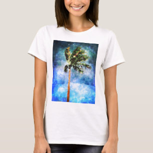Palmboom in een tropisch Storm T-shirt