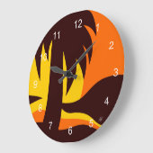 Palmboom in zonsondergang  grote klok (Hoek)