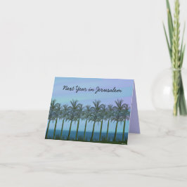 Palmboom Joods Nieuwjaarskaart,  ... Feestdagen Kaart