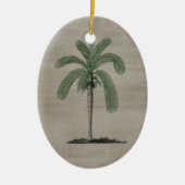 palmboom keramisch ornament (Voorkant)