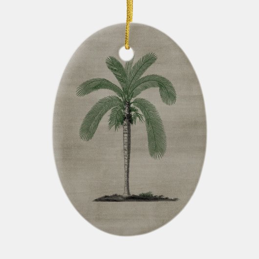 palmboom keramisch ornament (Voorkant)
