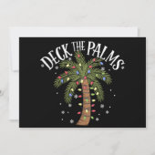 Palmboom Kerst tropisch Hawaï versieren Feestdagenkaart (Voorkant)