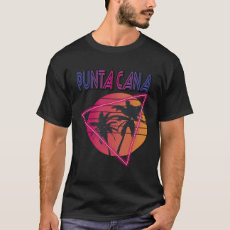Palmboom Kleurrijke Punta Cana Paradise Dominican  T-shirt