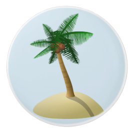 Palmboom Kokosnoot Tropische Beach Drawer Pull Kno Keramische Knop