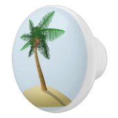 Palmboom Kokosnoot Tropische Beach Drawer Pull Kno Keramische Knop (Rechts)