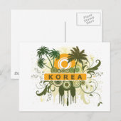 Palmboom Korea Briefkaart (Voorkant / Achterkant)