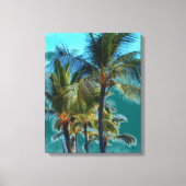 Palmboom kunst canvas wrap afdruk (Voorkant)