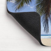 Palmboom langs het Caribische Zee. Muismat (Hoek)