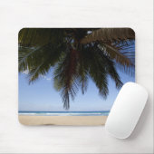Palmboom langs het Caribische Zee. Muismat (Met muis)