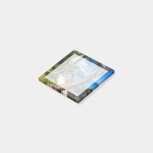 Palmboom langs Hideaways Beach Post-it® Notes (Schuin)