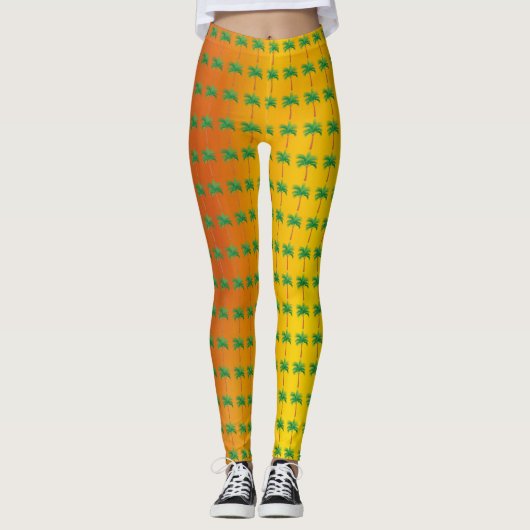 Palmboom Leggings vrouwen (Voorkant)