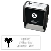 Palmboom logo zelf inkt retour adres stempels (In situ)