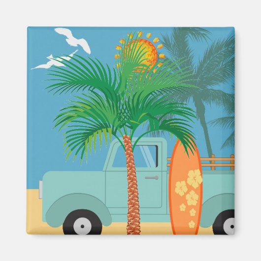 Palmboom Magnet (Voorkant)