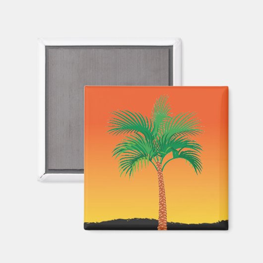 Palmboom Magnet (Voorkant / Achterkant)